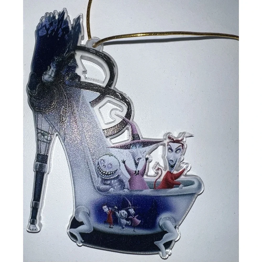 Set of 6 4 Double Sided Nightmare Before Christmas Ornaments‎ Brand New